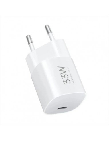 Xiaomi 33W Nano Power Adapter Cargador GAN de Pared para Smartphone - USB-C 33W - Carga Rapida - Color Blanco