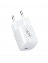 Xiaomi 33W Nano Power Adapter Cargador GAN de Pared para Smartphone - USB-C 33W - Carga Rapida - Color Blanco