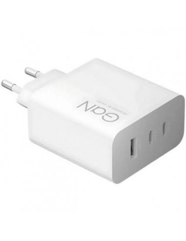 Xiaomi 90W Hypercharge Cargador GAN de Pared para Smartphone - 2xUSB-C-1xUSB-A - Carga Rapida - Color Blanco