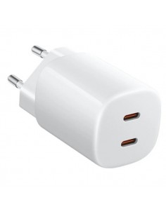 Xiaomi 45W Nano-Turbo Charging Power Adapter Cargador GAN de Pared para Smartphone - 2xUSB-C - Carga Rapida - Color Blanco