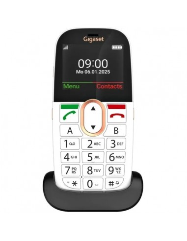 Gigaset GL695 Telefono Movil para Mayores Pantalla 2.31" - 4G - Botones Grandes - Base de Carga - Color Blanco
