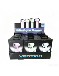 Vention PBE-PACK2 Pack 12 Ventiladores de Mano - Velocidad Maxima 17000RPM - Nivel Regulable de 1 a 100 - Bateria de 3000mAh