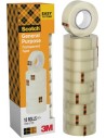 Scotch 508 Pack de 10 Cintas Adhesivas 15mm x 10m - Transparente