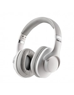 NGS Artica Storm Auriculares Bluetooth - Bateria Extraible - Cancelacion Activa de Ruido - Autonomia hasta 45h - Color Blanco
