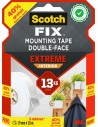 Scotch-Fix Cinta de Montaje para Interior Extremo de Doble Cara - Promocion 40-Gratis - 19Â mm x 3m - Color Blanco
