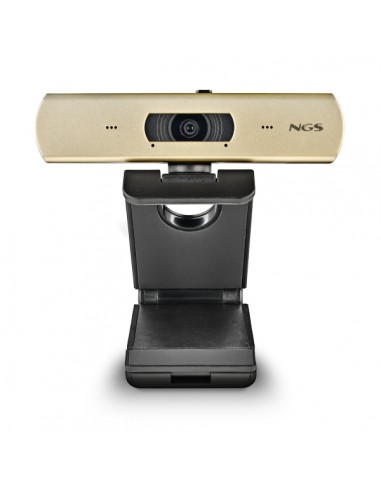 NGS XpressCam 4000 Webcam 4K USB 2.0 - 30 FPS - Filtro de Privacidad - Microfono Multidireccional - Cable de 1.50m - Color