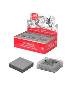 ErichKrause ArtBerry Expositor con 18 Gomas de Borrar - Estructura Maleable - Presentada en Caja de Plastico - Color Gris