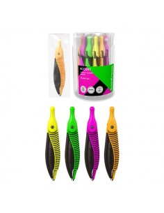 ErichKrause Accent Compas Escolar - Cuerpo de Plastico - Estuche de PVC - 122mm de Longitud - Radio Maximo de 150mm - Colores