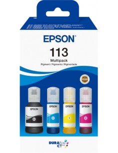 Epson 113 Pack de 4 Botellas de Tinta Pigmentada Originales - C13T06B640