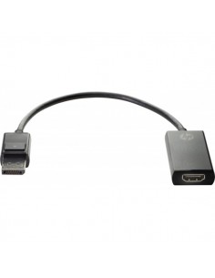 HP Adaptador DisplayPort a HDMI - Resolucion 4K - Conector DisplayPort Macho a HDMI Hembra - DiseÃ±o Compacto y PortÃ¡til