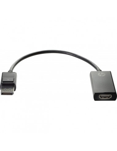 HP Adaptador DisplayPort a HDMI - Resolucion 4K - Conector DisplayPort Macho a HDMI Hembra - DiseÃ±o Compacto y PortÃ¡til