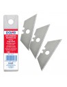Dohe Pack con 10 Cuchillas de Recambio Trapezoidales para Cutters de Seguridad - 18mm - Acero de Maxima Calidad