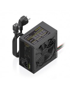 Aisens ASPC-500ATX-PSEBK Fuente de Alimentacion 500W ATX - Ventilador 120mm - OEM - Cable de Alimentacion Incluido - Color