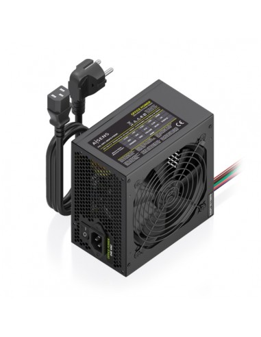 Aisens ASPC-500ATX-PSEBK Fuente de Alimentacion 500W ATX - Ventilador 120mm - OEM - Cable de Alimentacion Incluido - Color