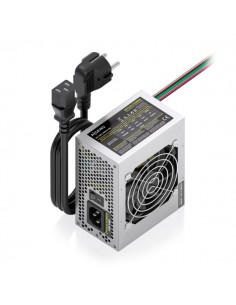 Aisens ASPC-500SFX-PSE Fuente de Alimentacion 500W SFX - Ventilador 80mm - OEM - Cable de Alimentacion Incluido - Color Plata