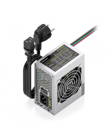 Aisens ASPC-500SFX-PSE Fuente de Alimentacion 500W SFX - Ventilador 80mm - OEM - Cable de Alimentacion Incluido - Color Plata
