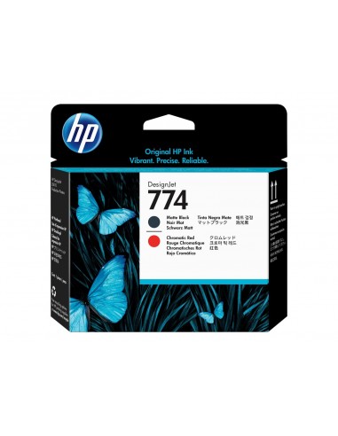 HP 774 Cabezal de Impresion Original - Negro Mate-Rojo Cromatico - P2V97A
