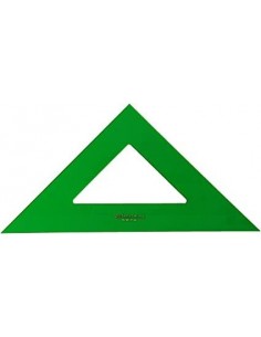 Faber-Castell Escuadra Tecnica 21cm - Sin Graduacion - Color Verde Transparente