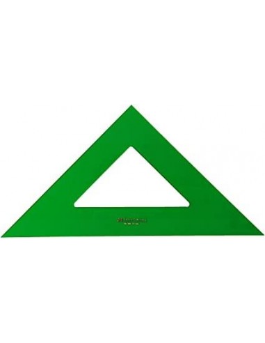 Faber-Castell Escuadra Tecnica 25cm - Sin Graduacion - Color Verde Transparente