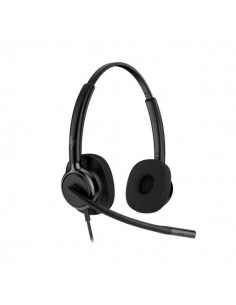 HP Poly Mission 425 Classic Auriculares con Microfono - Almohadillas Acolchadas - Controles en Cable