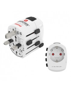 Hama World Travel Pro Adaptador Universal de Viaje - Mas de 150 Paises - 250V-7A - Color Blanco