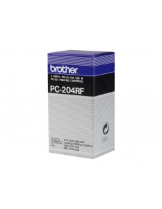 Brother PC204RF Pack de 4 Rollos de Transferencia Termica Originales