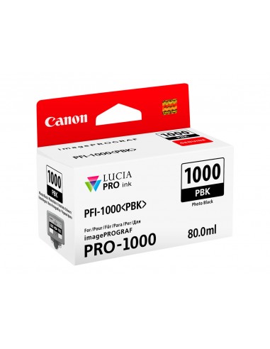 Canon PFI1000 Negro Photo Cartucho de Tinta Original - PFI1000PBK 0546C001