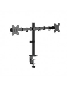 Cromad Soporte de Mesa con Brazos Articulados para 2 Monitores de 17"-32" - Giratorio-Inclinable y Extensible - Gestion de