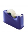 Rapesco Portarollos para Cinta Adhesiva 19mmx66m - Base de Goma Antideslizante - Cinta no Incluida - Color Azul