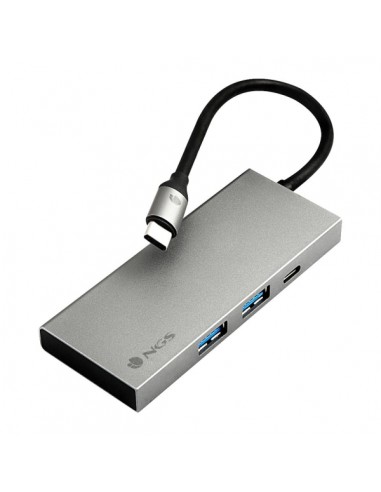 NGS Wonder Dock 4 Pro 4 en 1 Hub USB-C - 2x USB 3.0-1x USB-C PD 100W-1x HDMI - Admite Resoluciones Maximas de 4K a 30 Hz -