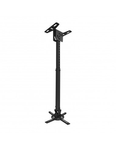 Tooq Soporte de Techo para Proyector - Inclinable y Giratorio - Apto para Techos Inclinados - Peso Max 20Kg - Color Negro