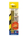 Staedtler Noris Pack con 3 Lapices de Grafito Hexagonal HB - Mina Ultrarresistente de 2mm - Madera de Bosques Sostenibles