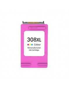 Remanufacturado HP 308XL-Color Cartucho de Tinta - Reemplaza 7FP2UE - Alta Capacidad Jumbo