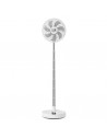 Muvip MV0664 Ventilador de Pie y Sobremesa - Diametro de 19cm - Bateria de 3600 mAh - Plegable-Extensible y Portatil -