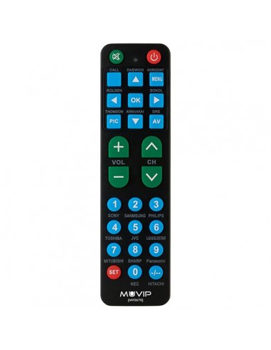 Muvip MV0670 Mando a Distancia Universal - Teclas Grandes - Configuracion Sencilla