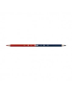 Milan Lapiz Bicolor Rojo y Azul - Mina Ã 2.9mm - Triangular - Resistente a la Rotura