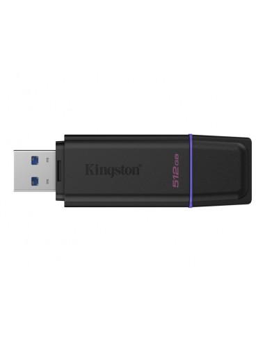 Kingston DataTraveler Exodia Memoria USB 512GB - USB 3.2 Gen 1 - Con Tapa - Enganche para Llavero - Color Negro (Pendrive)