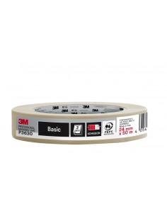 3M Cinta de Enmascarar Profesional - 24mm x 50m - 70-PEFC - Color Blanco