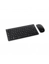 Tooq TQKMW-3101-B Pack de Teclado Inalambrico Compacto - Disposicion QWERTY ES-Raton Inalambrico 1600dpi - Slim - 4 Botones