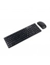 Tooq TQKMW-3102-B Pack de Teclado Inalambrico - Disposicion QWERTY ES-Raton Inalambrico 1600dpi - Slim - 4 Botones - Uso
