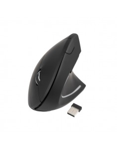 Tooq TQMWG-1104-B Raton Inalambrico Ergonomico - 3200dpi - 6 Botones - Color Negro