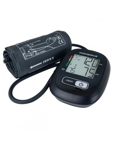 Thomson Cardio A10 Tensiometro de Brazo - Deteccion Arritmia - Inidcador de Hipertension - 2 Usuarios - Color Negro