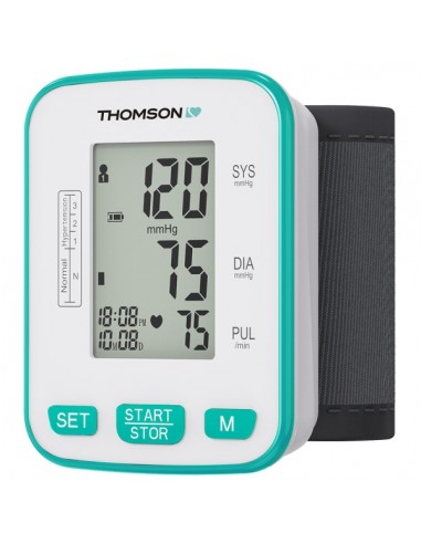 Thomson Cardio W5 Tensiometro de MuÃ±eca - Deteccion Arritmia - Memoria 60 Lecturas - 2 Usuarios - Color Blanco