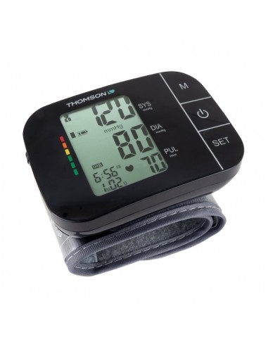Thomson Cardio W7 Tensiometro de MuÃ±eca - Deteccion Arritmia - Memoria 60 Lecturas - 2 Usuarios - Color Negro