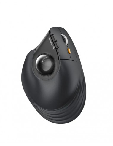 ProtoArc EM05 NL Raton Vertical Trackball Ergonomico Inalambrico - 1600 dpi --Bluetooth-2.4Ghz - Bateria Recargable -