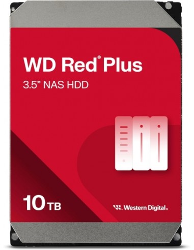 WD Red Plus Disco Duro Interno 3.5" 10TB NAS SATA3