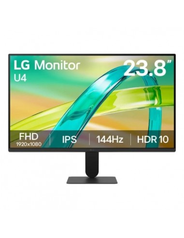 LG U4 Monitor 23.8" IPS FullHD 144Hz HDR10 FreeSync - Respuesta 5ms - 16 9 - HDMI-VGA - VESA 100x100mm