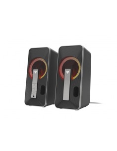 Genesis Hellium 100BT Altavoces 2.0 10W - USB - Bluetooth-Minijack - RGB --Color Negro