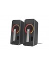 Genesis Hellium 100BT Altavoces 2.0 10W - USB - Bluetooth-Minijack - RGB --Color Negro