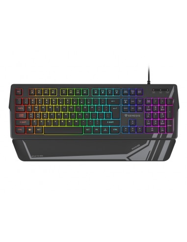 Genesis Rhod 350 Teclado Gaming Membrana - RGB - Anti-ghosting-- Disposicion EspaÃ±ola - Color Negro